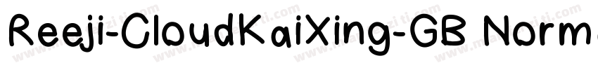 Reeji-CloudKaiXing-GB Normal字体转换